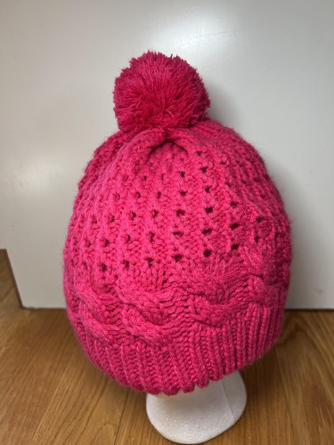 Pom knit hat beanie - pom, womens